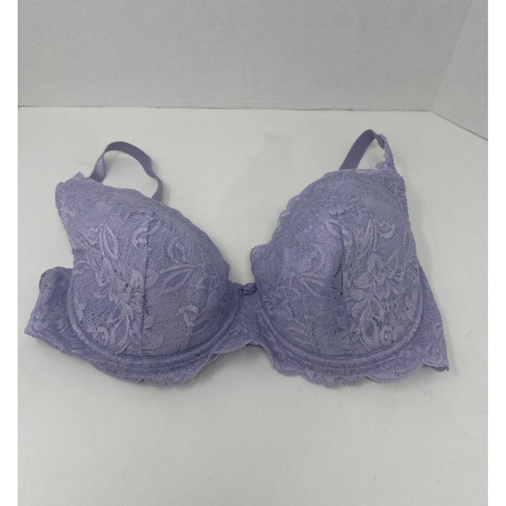 Victoria's Secret Bra RN54867 Push Up Underwire Bra Size 36D Lavender LACE